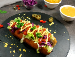 Hot dog s domácím párkem